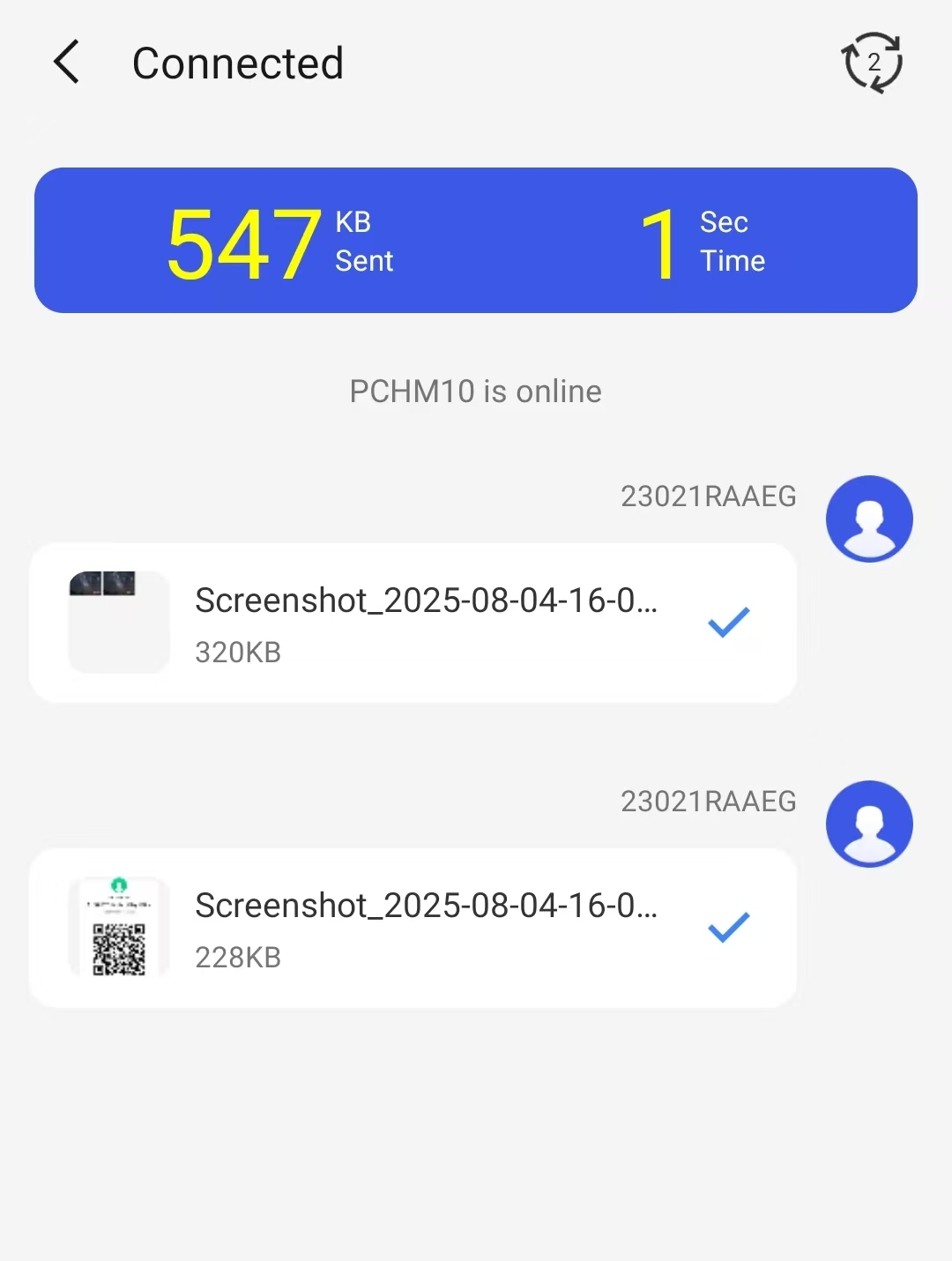 Send and Receive Icon